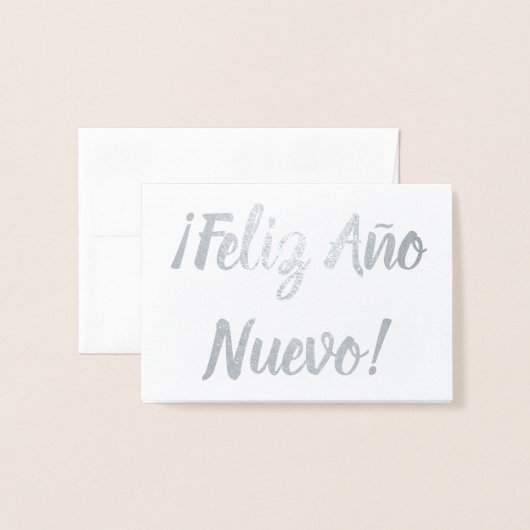 Tot ziens Año Nuevo! Folie Kaarten (Voorkant met envelop)