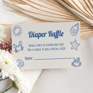 Tot Ziens Baby Baby Shower Luier Raffle Informatiekaartje