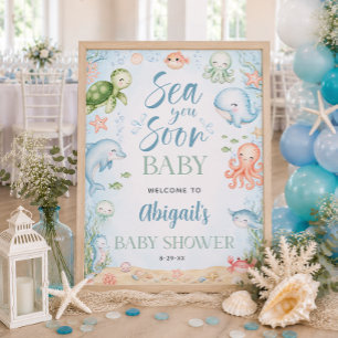 Tot Ziens Baby Borrel 18x24 Welkom Bord Poster