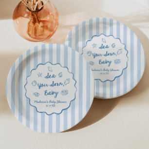 Tot Ziens Baby Kust Baby Shower Papieren Bordje