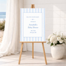 Tot ziens baby kust baby shower welkom bord