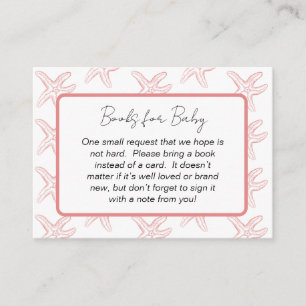 Tot ziens baby shower boek verzoek informatiekaartje