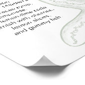 Tot Ziens Baby Shower Drank Bar Poster (Hoek)