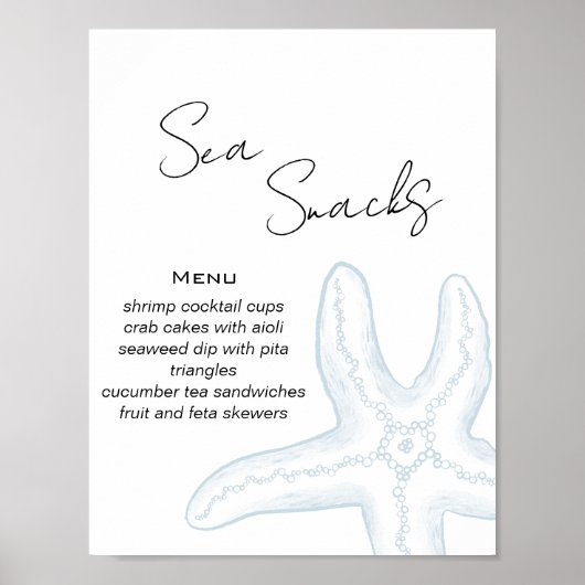 Tot Ziens Baby Shower Eetbuffet Poster (Voorkant)