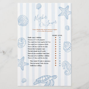 Tot ziens Baby shower Hoger of Lager