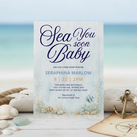 Tot Ziens Baby Shower Kaart