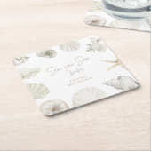 Tot ziens baby shower kartonnen onderzetters (Schuin)