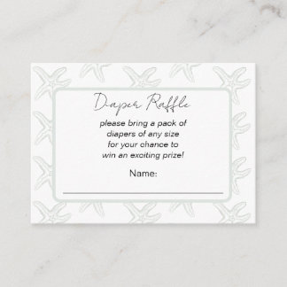 Tot Ziens Baby Shower Luiers Raffle Informatiekaartje