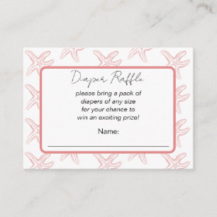 Tot Ziens Baby Shower Luiers Raffle Informatiekaartje