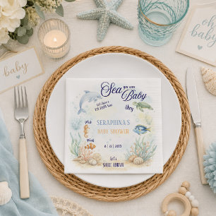 Tot Ziens Baby Shower Servet