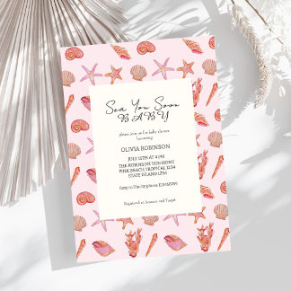 Tot Ziens Baby Strand Coastale Baby Borrel Kaart
