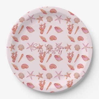 Tot Ziens Baby Strand Coastale Babyborrel Papieren Bordje