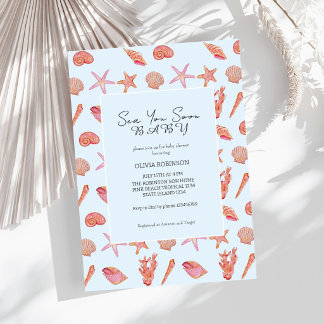 Tot Ziens Baby Strand Kust Baby Borrel Kaart