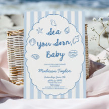 Tot Ziens, Baby Zeeschelp Kust Baby Shower
