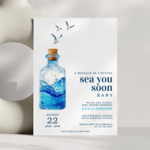 Tot ziens Bericht in een Fles Baby Borrel