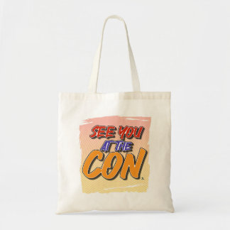 Tot ziens bij Con Comic Theme Cartoon Slogan Tote Bag
