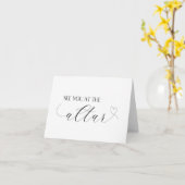 Tot ziens bij het Altaar Wedding Kaart Heart (Gele Bloem)