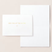 Tot ziens bij het altaar - Wedding Minimalist Gold Folie Kaarten (Display)
