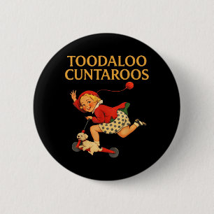 Tot ziens Cuntaroos Grappige Sarcastische Retro Hu Ronde Button 5,7 Cm