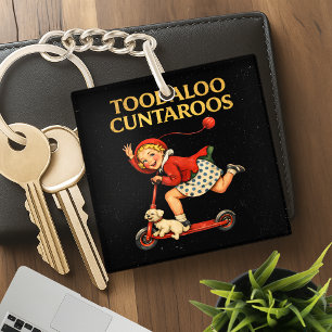 Tot ziens Cuntaroos Grappige Sarcastische Retro Hu Sleutelhanger
