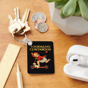 Tot ziens Cuntaroos Grappige Sarcastische Retro Hu Sleutelhanger