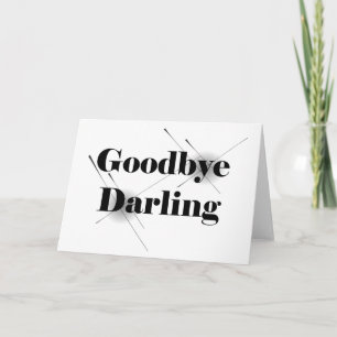 Tot ziens Darling (Clear1) Kaart