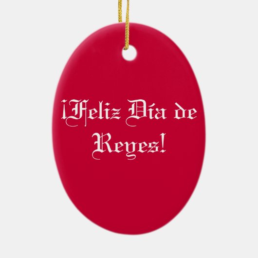 Tot ziens Día de Reyes! Keramisch Ornament (Achterkant)