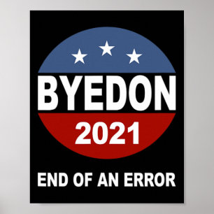Tot ziens Don Einde van een fout Anti Trump inaugu Poster
