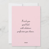 Tot ziens en veel succes plat kaart (Achterkant)