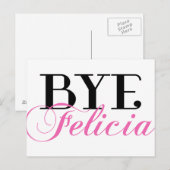 TOT ZIENS Felicia Sassy Slang Humor Briefkaart (Voorkant / Achterkant)