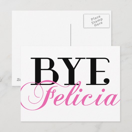 TOT ZIENS Felicia Sassy Slang Humor Briefkaart (Voorkant / Achterkant)