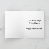 Tot ziens gaan naar je middelbare schooldagen kaart (Binnen)