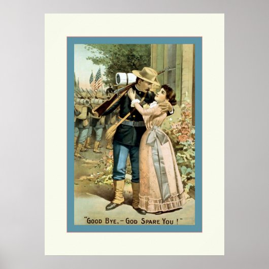 Tot ziens, God reserveer je!~ Burgeroorlog Poster (Voorkant)