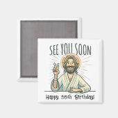 "Tot ziens", Grappig verjaardagscadeau Magnet (Voorkant / Achterkant)