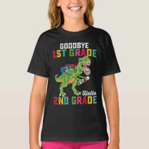 Tot ziens groep 3, hallo groep 4 T Rex Dinosaur T-shirt