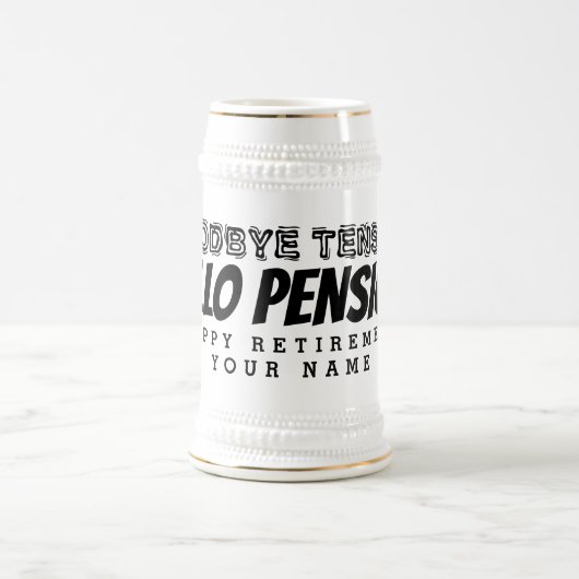 Tot ziens hallo pensioen bierpul (Center)