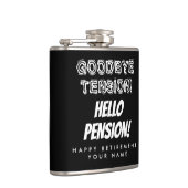 Tot ziens hallo pensioen grappige ouderdomsopstand heupfles (Rechts)