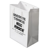 Tot ziens hallo pensioen medium cadeauzakje (Achterkant Gekanteld)