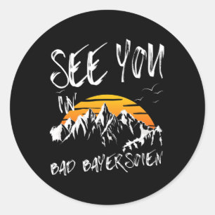 Tot ziens in Bad Bayersoien Duitsland Vakantie Ski Ronde Sticker