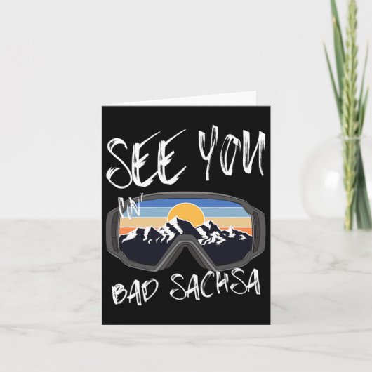 Tot ziens in Bad Sachsa Duitsland Vakantie Ski 1 Kaart (Voorkant)