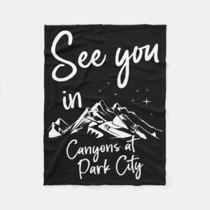 Tot ziens in Canyons in Park City USA Vakantie Ski Fleece Deken
