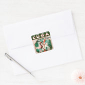Tot ziens in Cuba Vierkante Sticker (Envelop)