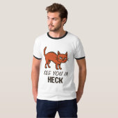 Tot ziens in de hel kat T-shirt (Voorkant volledig)