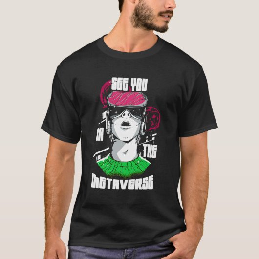 Tot ziens in de Metaverse Virtual Reality Player V T-shirt (Voorkant)