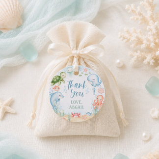 Tot Ziens in de Oceaan Baby Shower Cadeau Bedankjes Labels