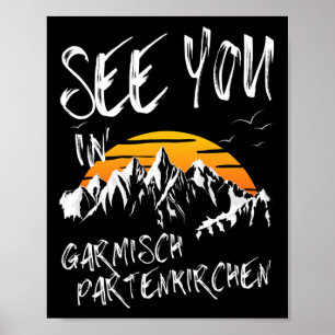 Tot ziens in Garmisch Partenkirchen Duitsland Vaka Poster