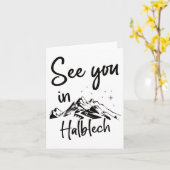 Tot ziens in Halblech Duitsland Vakantie Ski Kaart (Gele Bloem)