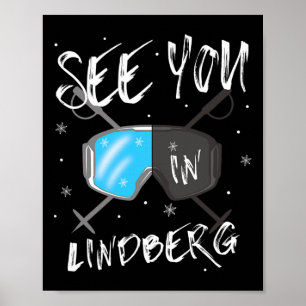 Tot ziens in Lindberg Duitsland Vakantie skibril Poster