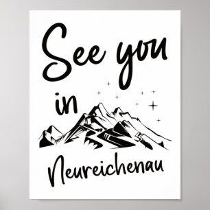 Tot ziens in Neureichenau Duitsland Vakantie Ski Poster