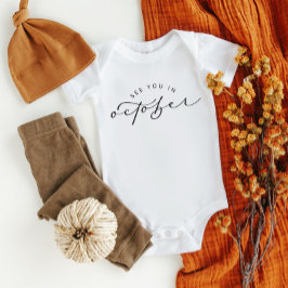 Tot ziens in oktober zwangerschapsaankondiging romper